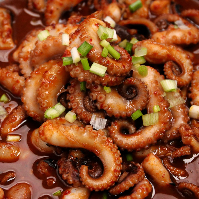 매운양념 쭈꾸미 볶음 500g 캠핑 음식 요리 밀키트 바른씨, 킹쭈꾸미볶음 500g, 1개