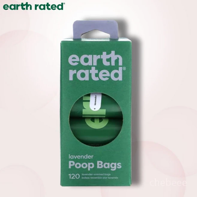 어스레이티드 반려견 강아지 똥 배변 봉투 라벤더향 120매 리필 롤 8개, 120개입 - 쿠팡
