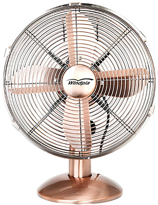 윈드피아 3단풍량조절 탁상형선풍기 사무실 골드 메탈팬