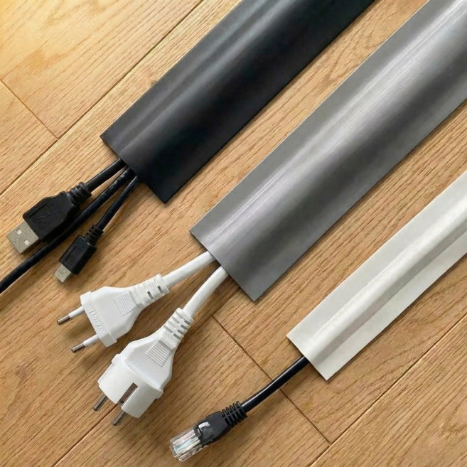 슈나온 잘라쓰는 전선 정리 몰딩 3M, 화이트, 1개