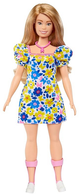 마텔 바비 인형 패셔니스타 이에 로브 루 플로럴 옷 입히기 3세 ~ HJT05