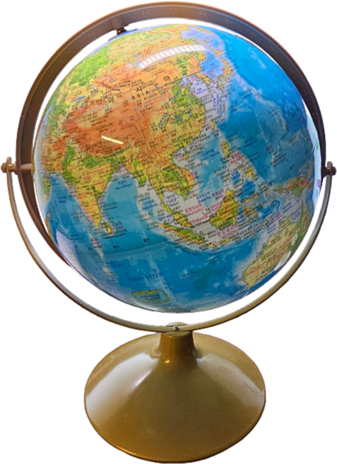 서전 지구의모양 지세도 대형 지구본, 지구본컬러