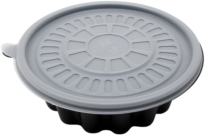 [일용상회]면용기 JH 195파이 소 1100ml 400세트 검정, 400개, 1세트