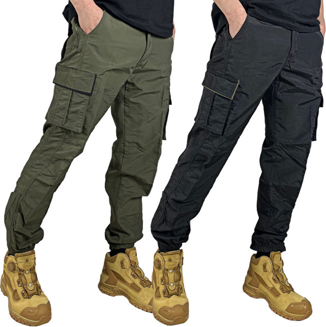 여름 항공 조거 작업복 바지 PP 남성 남자 스판 등산 노가다 하의 냉감팬츠 빅사이즈