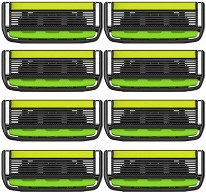 도루코 페이스6 스타일 6중날 면도기날 8입 트리머 포함