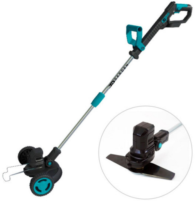 [ZEU] 초경량 탈부착 바퀴형 충전 예초기 18V 4.0Ah밧데리 이도날 장착 가능 마까다 배터리 호환, 본체만, 1개