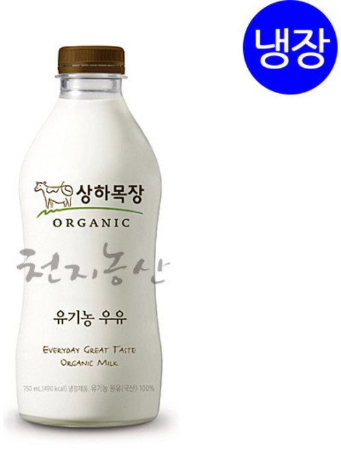 매일유업 상하목장 유기농우유 750ml X 6개 /냉장우유