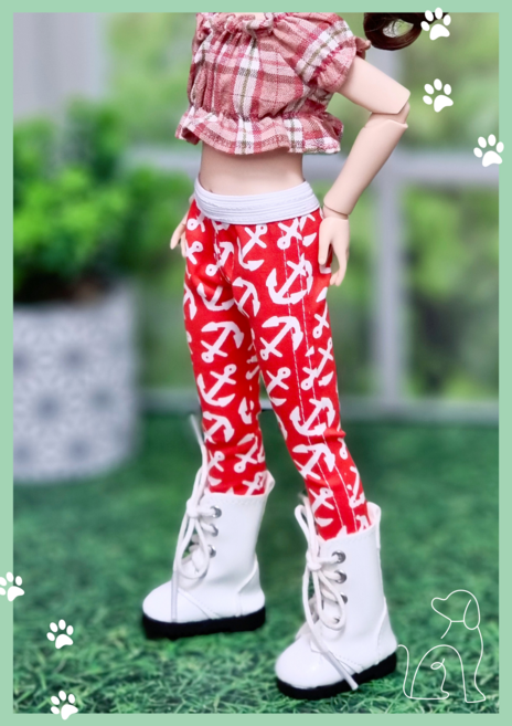 파올라레이나32cm USD26cm 도리스돌30cm ( 레드닻 스키니진 ) bjd 구체관절 인형옷 <완제품>, 1개, 도리스돌 30cm