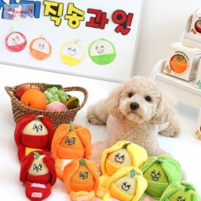 패리스독 강아지 과즙팡팡 간식놀이 토이, 랜덤 발송, 1개