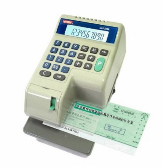 VERTEX CH-368L 微電腦LED視窗型支票機 (含運), 1個, 含稅