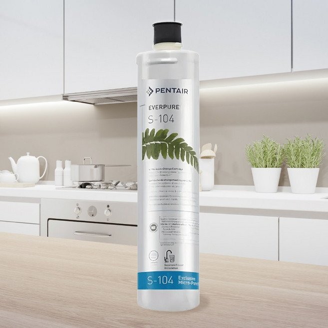 EVERPURE S-104濾心/濾芯 原裝進口 有效過濾雜質 提升飲水口感 確保飲用水的純淨與安全, 1個, 單入裝(售出無保固, 單入裝(售出無保固