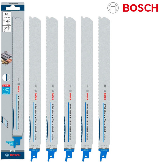 보쉬 컷소날 S1237BEF 300mm 1팩 5개 금속용 컷쏘