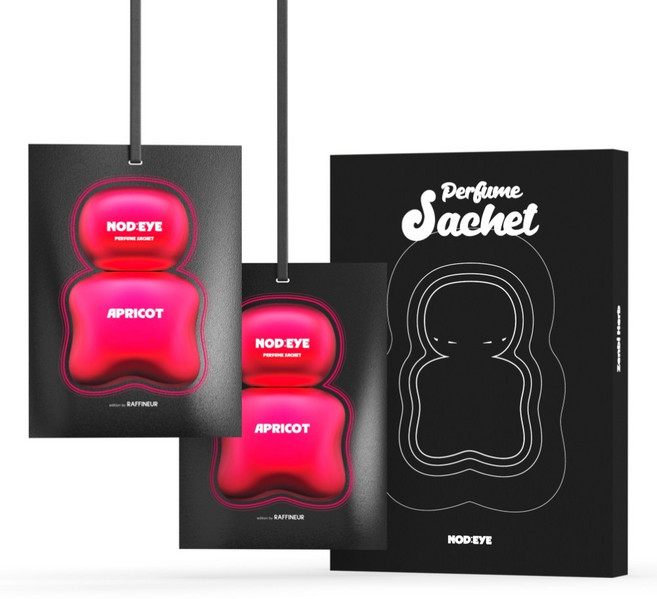 노드아이 퍼퓸 샤쉐 차량용 방향제 2P, 애프리콧, 2개