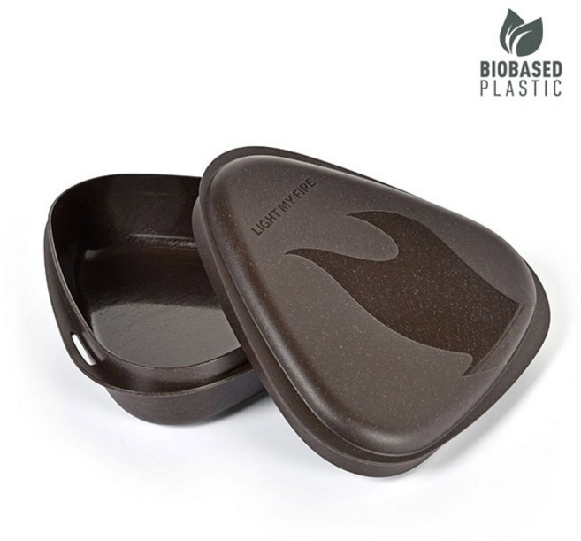 라이트마이파이어 LIGHT MY FIRE 볼 앤 리드 / 다회용 테이크아웃용기 / 피크닉 도시락통, 1개, 코코아