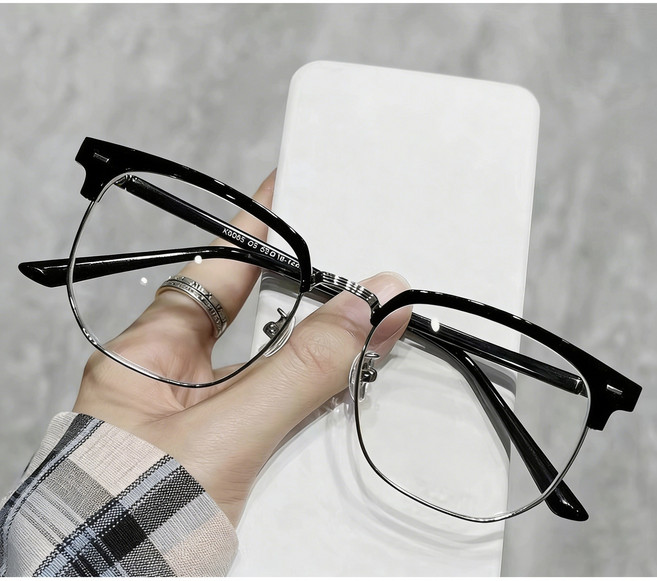 BIIMTEE 긱시크안경 블루라이트 차단 안경 남자 여자 패션 안경테