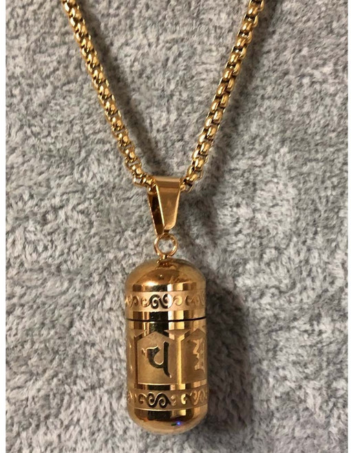 니트로글리세린 보관함 알약캡슐 목걸이