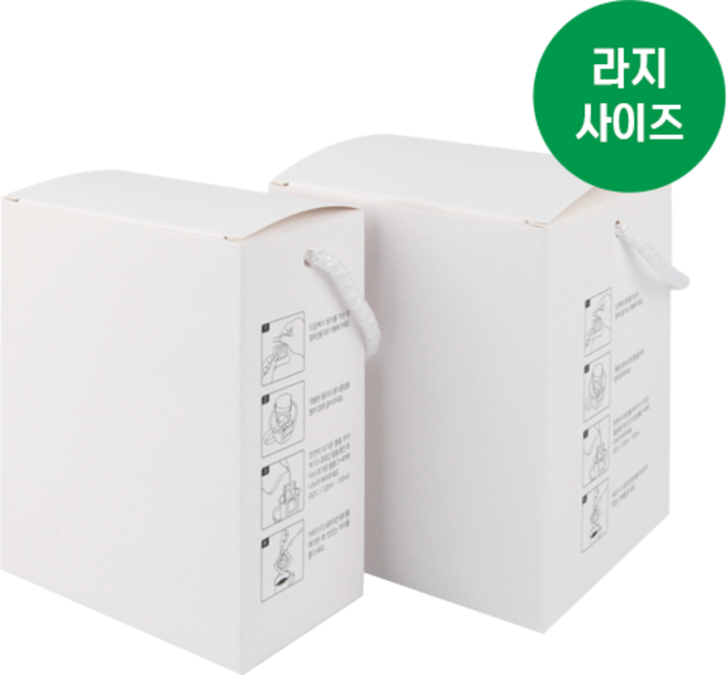 [소프트팩] 프리미엄 화이트 드립백박스 L사이즈 5개입 10개입, 10개