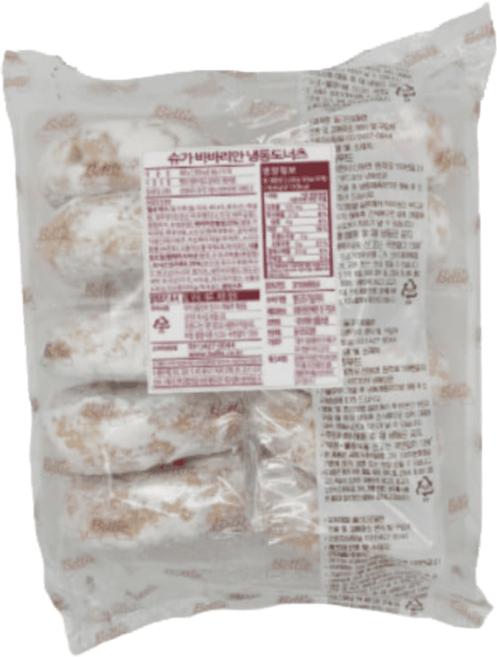 벨리 냉동 도너츠 반제 슈가 바바리안 도넛 60g 10ea 달콤 달달한, 600g, 1개
