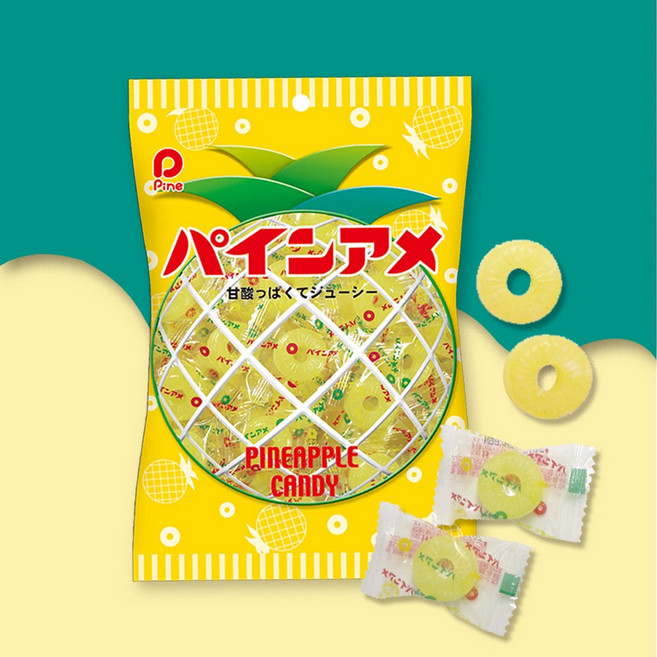 Pine 파인아메 파인애플맛 사탕, 4개, 110g