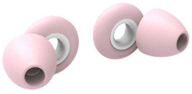 수면 귀마개 소음 차단 수영 작업 공부 실리콘 이어플러그 핑크, 1쌍, 1세트