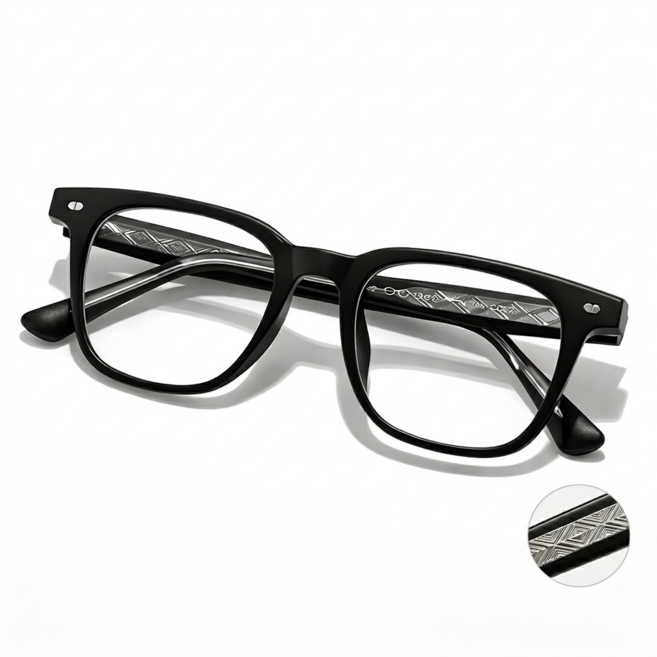 PP4M 클래식 뿔테안경 블루라이트차단 가벼운 패션 안경테