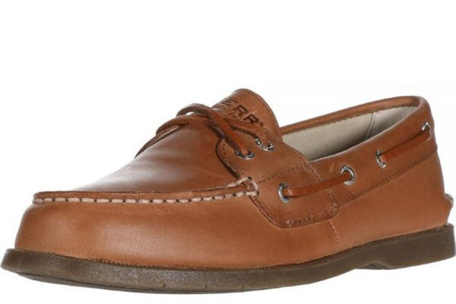 Sperry 여성용 콘웨이 보트 플랫 캐주얼 - 브라운 브라운.