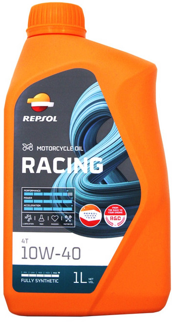 REPSOL RACING 4T 10W-40 全合成機油, 1個