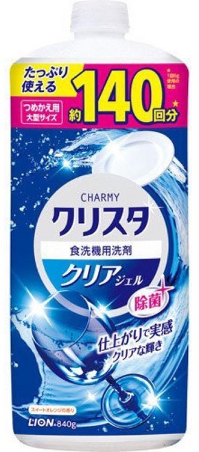LION 獅王 CHARMY クリスタ 洗碗機專用洗碗精, 840g, 1個