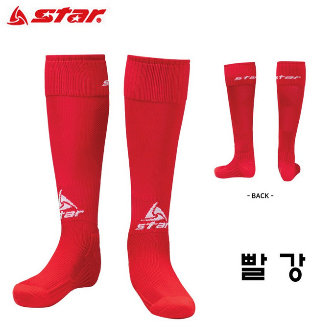 스타/축구스타킹/축구양말/아동축구양말/유아축구양말/성인축구스타킹/적색축구스타킹/빨강축구스타킹/레드축구스타킹, 빨강, 1개