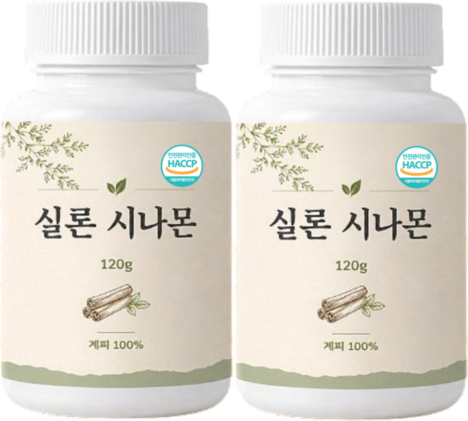 해썹 실론시나몬 계피가루 파우더 계피차 식약청인증 HACCP, 120g, 3개