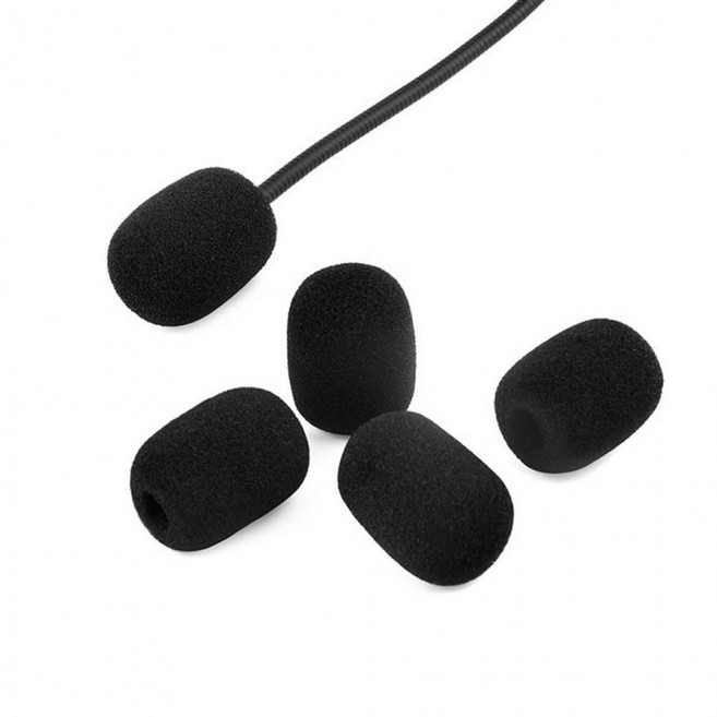 헤드 마이크 스폰지 핀마이크 스펀지 솜 교체용 팝필터 유선마이크, 마이크스펀지-30mm, 1개