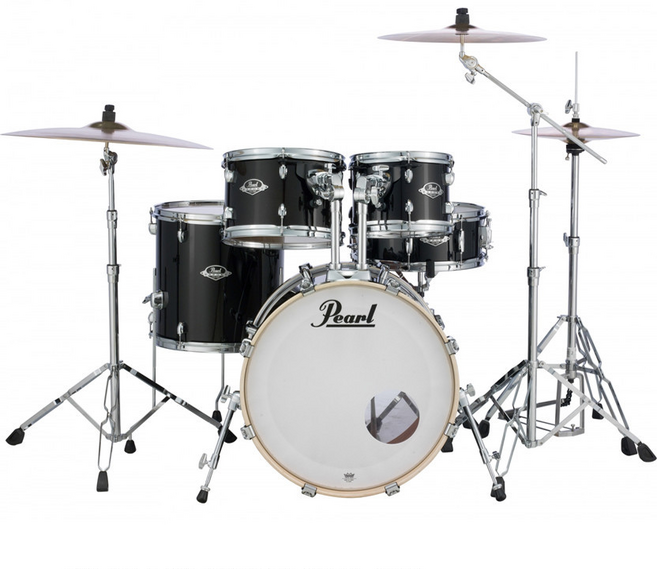 Pearl Export Series 펄 익스포트 5기통 드럼세트 EXX725SP, 제트블랙