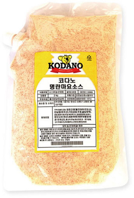 코다노 명란마요 소스*2봉, 2개, 2kg