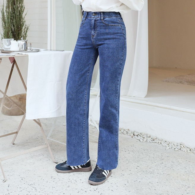 히든밴딩 모어온데님 스판력 좋은 청바지 3계절용 컷팅가능