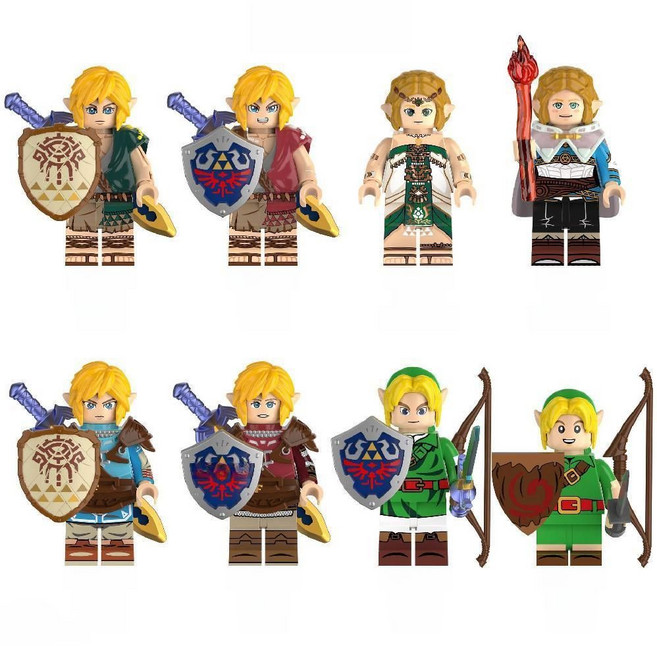 젤다의 전설 미니 피규어 8명 세트 링크