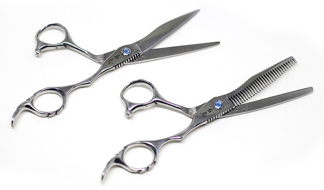 백조가위, A2 스폐셜가위와 숱가위 세트, 1개