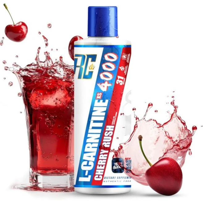 L-카르니틴 엘카르니틴 체지방 감소 로니 콜먼 시그니처 시리즈 엘 카르니틴 XS 4000 액상 자극제 없음 무설탕 무탄수화물 마른 근육 강화 지원 남녀용 아미노산 베리 블라스트, Cherry Rush (4000), 1개 - 쿠팡