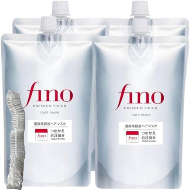 피노 트리트먼트 리필 700ml 2개 세트 프리미엄 터치 헤어 마스크 fino, 4개, 700g