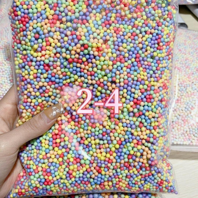 禮盒波波球填充圓形泡沫球, 1個, 24mm深色混色波波球專用色,200g