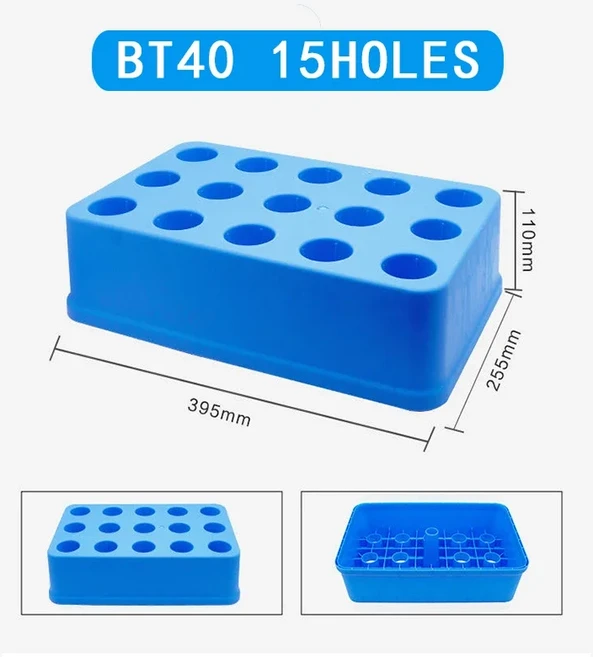 비트 수집 상자 ER16 콜렛 보관 랙 밀링 커터 엔드밀 도구 BT30 플라스틱 케이스, 14 BT40, 01 CHINA