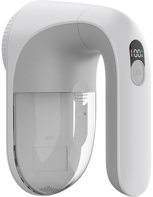 SmartGo 프리미엄 보풀제거기 휴대용 충전식 6중날 대용량 세탁소용 강력한 보풀제거기, 화이트