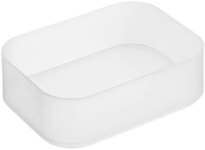 MUJI 재생 폴리프로필렌 혼용 메이크 박스 1/4가로형 하프, 2개, 단일