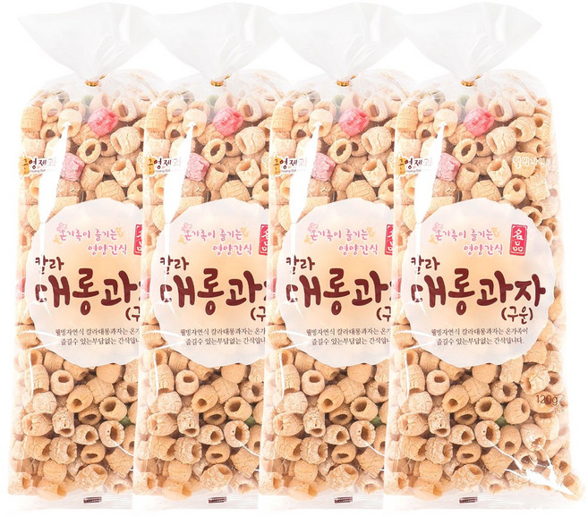 근영제과 소금 구운 대롱과자, 4개, 120g