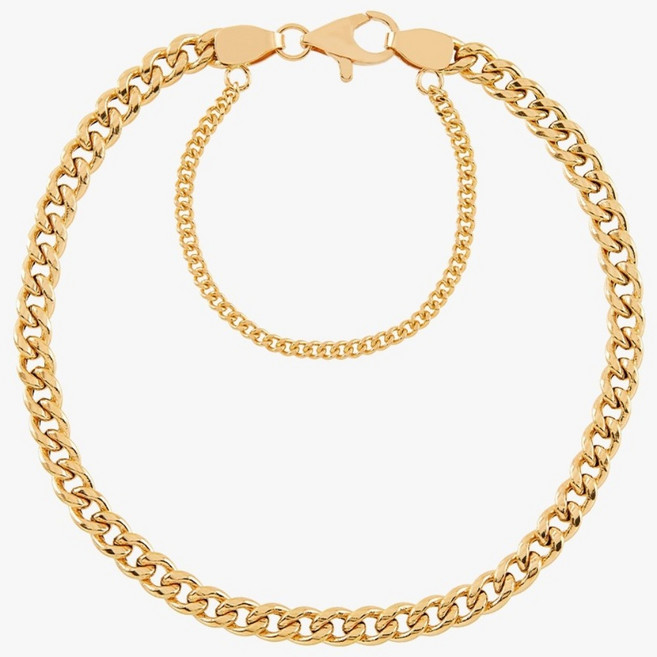 (주)엘렌쥬얼리 엘렌쥬얼리 14K 할로우 볼륨 3.5mm 금 여성골드(화이트/로즈골드) 팔찌