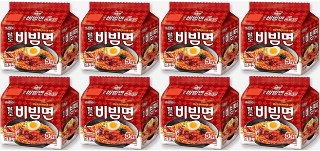 팔도비빔면 매운맛 130g, 40개