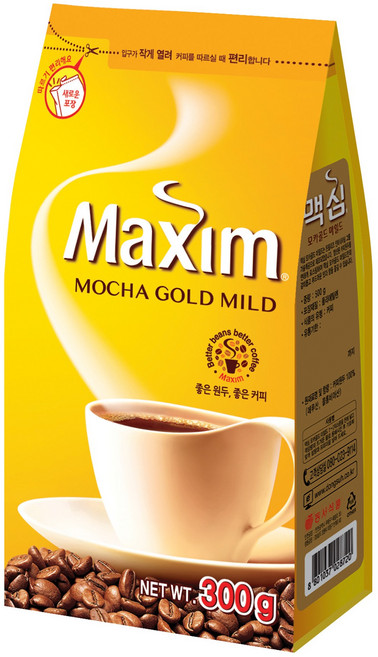 맥심 모카골드 마일드 원두커피믹스, 1개, 카페인, 300g