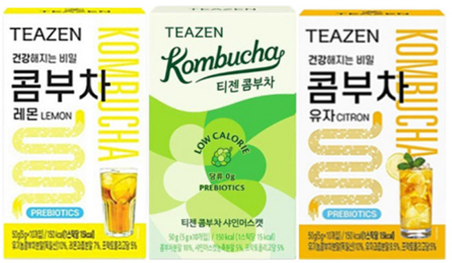 티젠 콤부차 3종세트 5g x 10개입 (베리 + 샤인머스캣 + 유자)