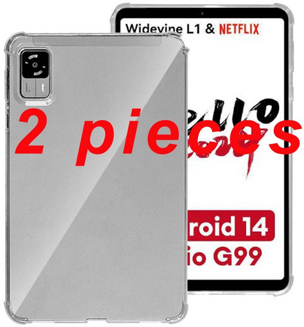 호환 헤드울프 FPad5 용 초박형 태블릿 PC 케이스 8.4 인치 Tpu 소프트 쉘 보호 커버, 01 FPad5 8.4inch, [02] 2 pieces