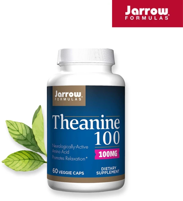 Jarrow Formulas 제로우 포뮬러 Theanine 테아닌 100mg 60정, 1개 - 쿠팡