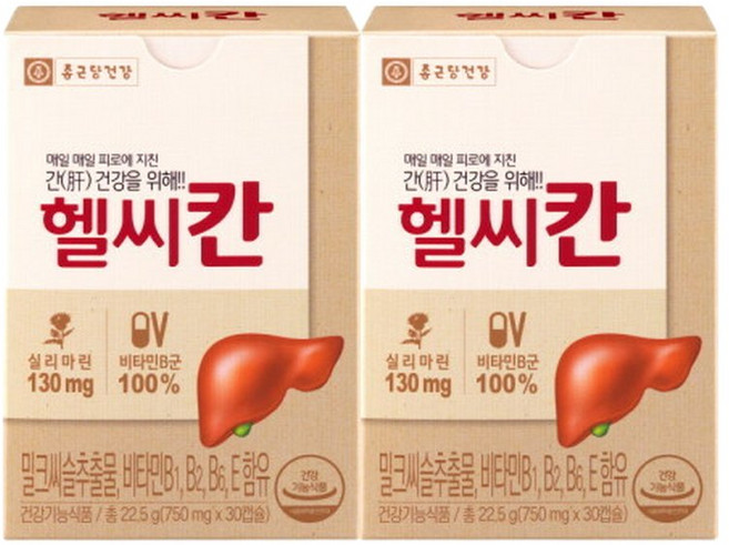 종근당건강 헬씨칸 2박스(2개월분), 30정, 2박스